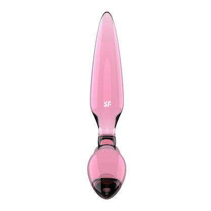 Satisfyer Triple Crystal 2 - Pink - Pink Glass 3-in-1 Butt Plug