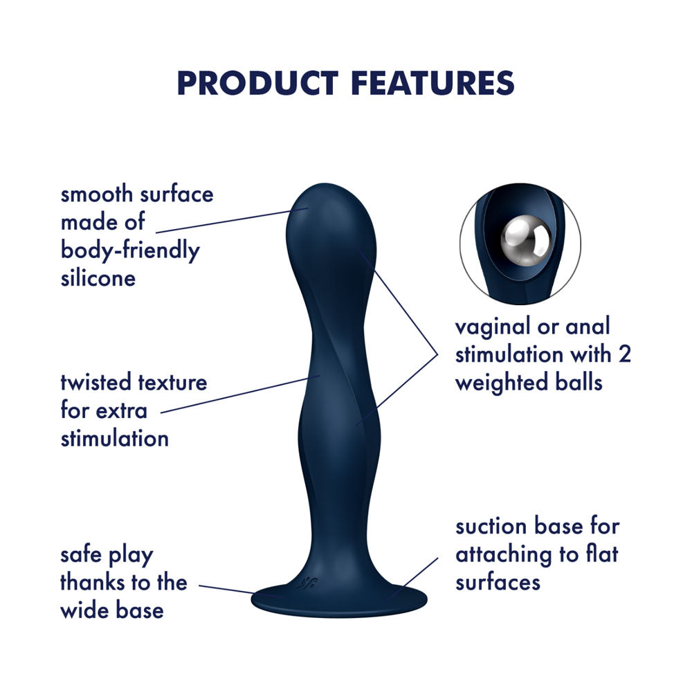 Satisfyer Double Ball-R - Dark Blue