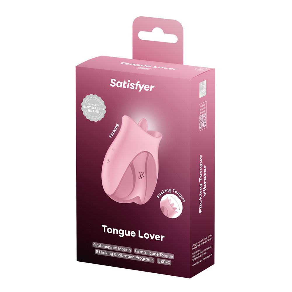 Satisfyer Tongue Lover - Pink USB Rechargeable Flicking Stimulator