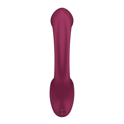 Satisfyer G For Goddess 2 - Wine Red - Wine Red 18.8 cm USB Rechargeable Vibrator with Clit Stim