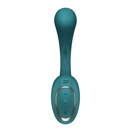 Satisfyer G For Goddess 2 - Bottle Green - Bottle Green 18.8 cm USB Rechargeable Vibrator with Clit Stim