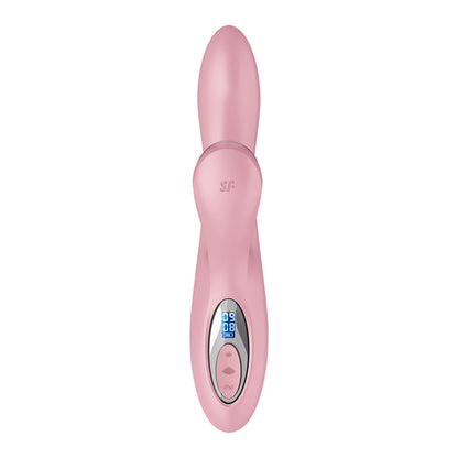 Satisfyer Pro + G-Spot - Pink - Rose Pink 22 cm USB-C Rechargeable Rabbit Vibrator with Touch-Free Clitoral Stimulator