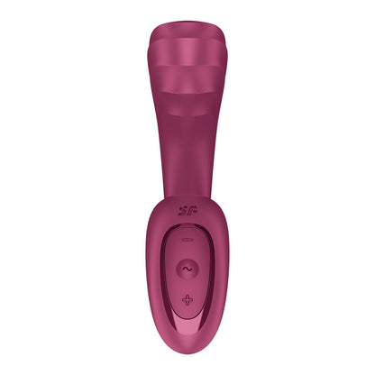 Satisfyer G For Goddess 3 - Wine Red - Wine Red 16 cm USB-C Rechargeable Vibrator with Clit Stim