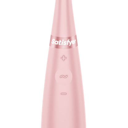Satisfyer Tip Tease - Rose - Rose USB Rechargeable Vibrator with Twirling Tip