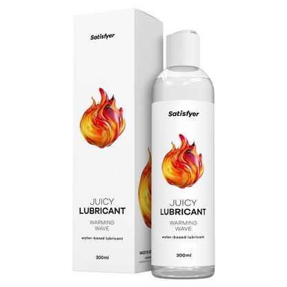 Satisfyer Juicy Lubricant 300 ml Warm Wave - Warming Water Based Lubricant - 300 ml Bottle