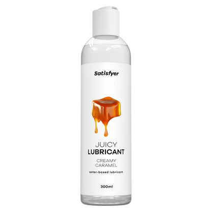 Satisfyer Juicy Lubricant 300 ml Creamy Caramel - Caramel Scented Water Based Lubricant - 300 ml Bottle