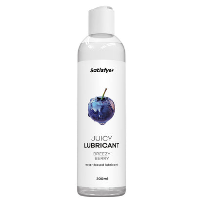 Satisfyer Juicy Lubricant 300 ml Breezy Berry - Blueberry Scented Water Based Lubricant - 300 ml Bottle