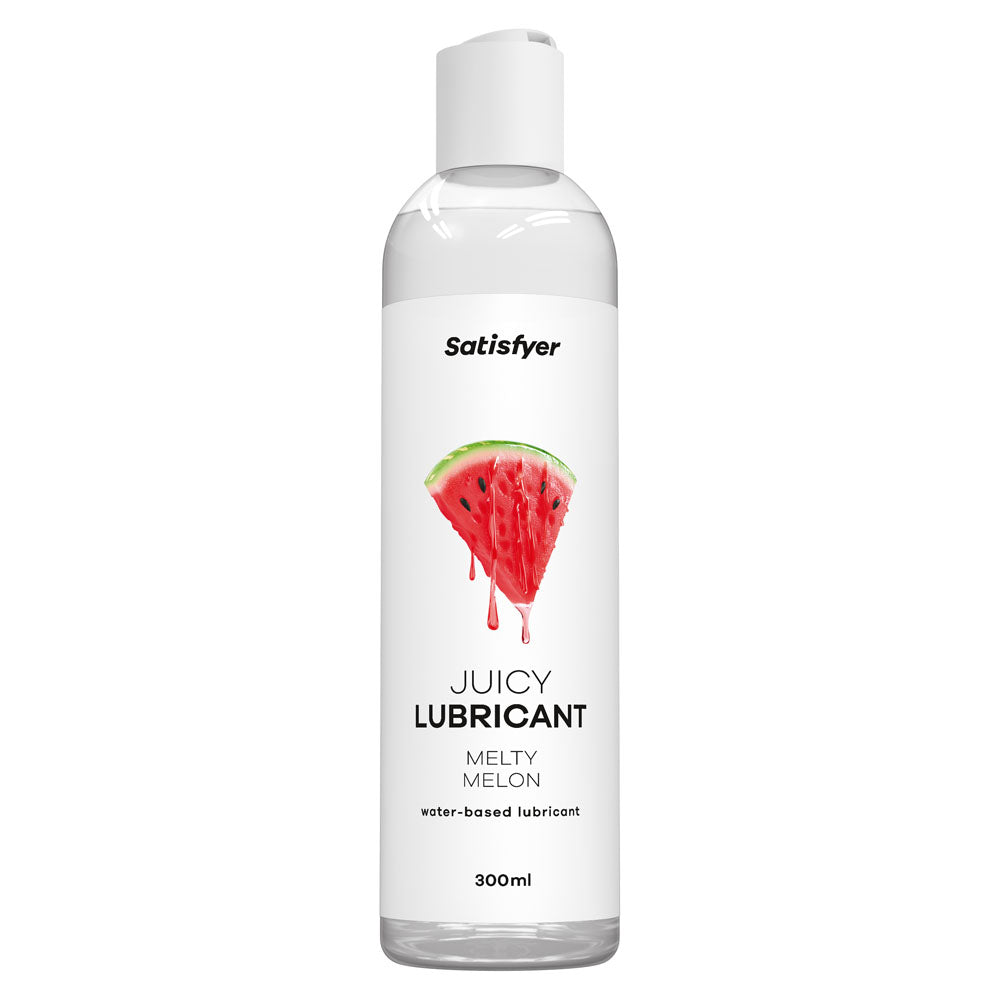 Satisfyer Juicy Lubricant 300 ml Melty Melon - Watermelon Scented Water Based Lubricant - 300 ml Bottle