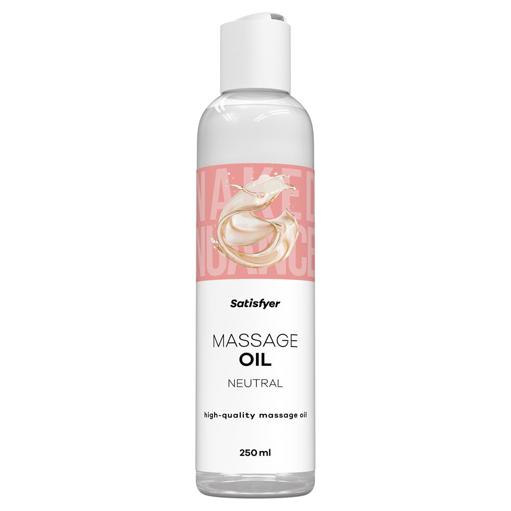 Satisfyer Massage Oil 250 ml Neutral - Unscented Massage Oil - 250 ml Bottle