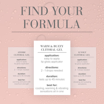 JO Warm & Buzzy Clitoral Stimulant - 10 mL - Warming Clitoral Stimulation Gel - 10 ml Tube