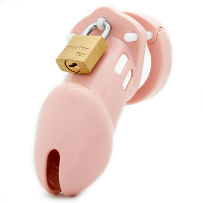 CB-6000 Chastity Cock Cage Kit - Pink