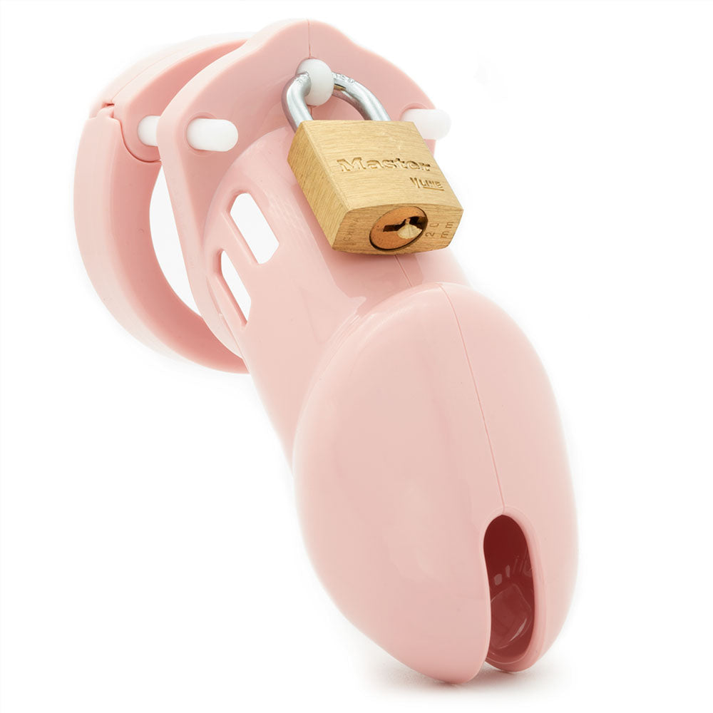 CB-6000 Chastity Cock Cage Kit - Pink