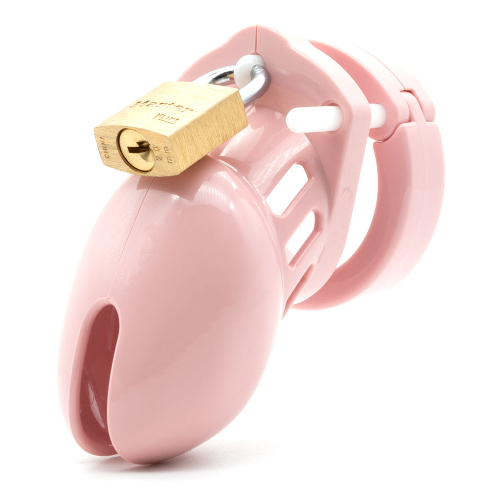 CB-6000S Chastity Cock Cage Kit - Pink