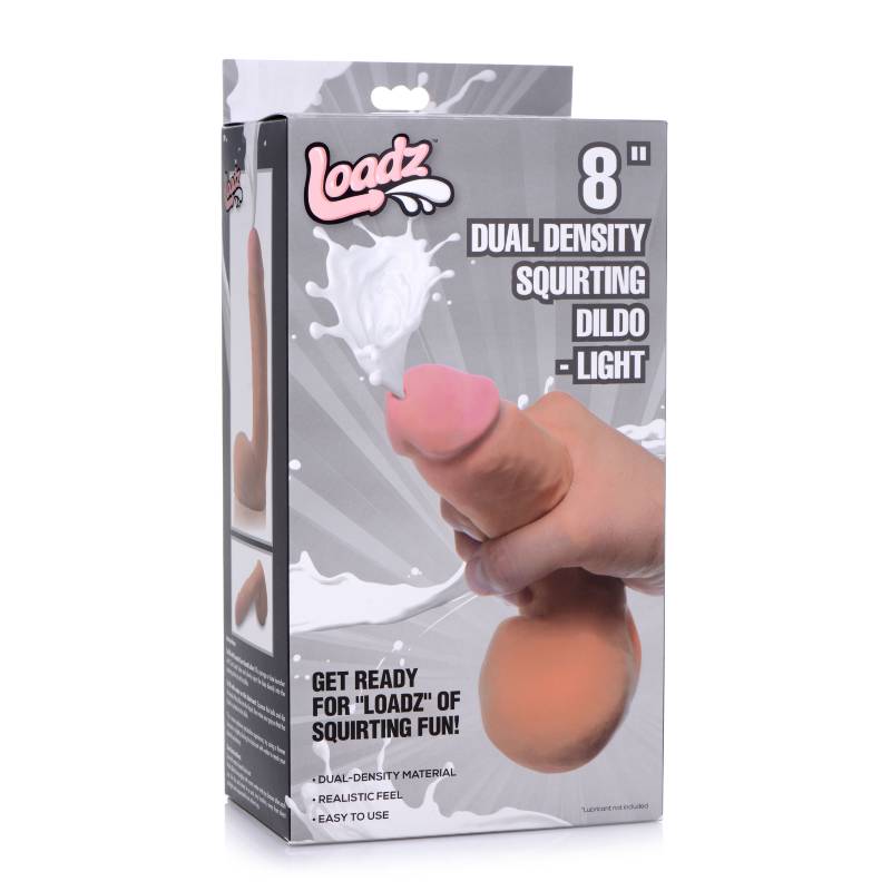 Loadz 8'' Dual Density Squirting Dildo