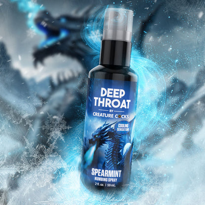 Creature Cocks Deep Throat Spray - Spearmint - Spearmint Flavoured Numbing Spray - 59 ml Spray