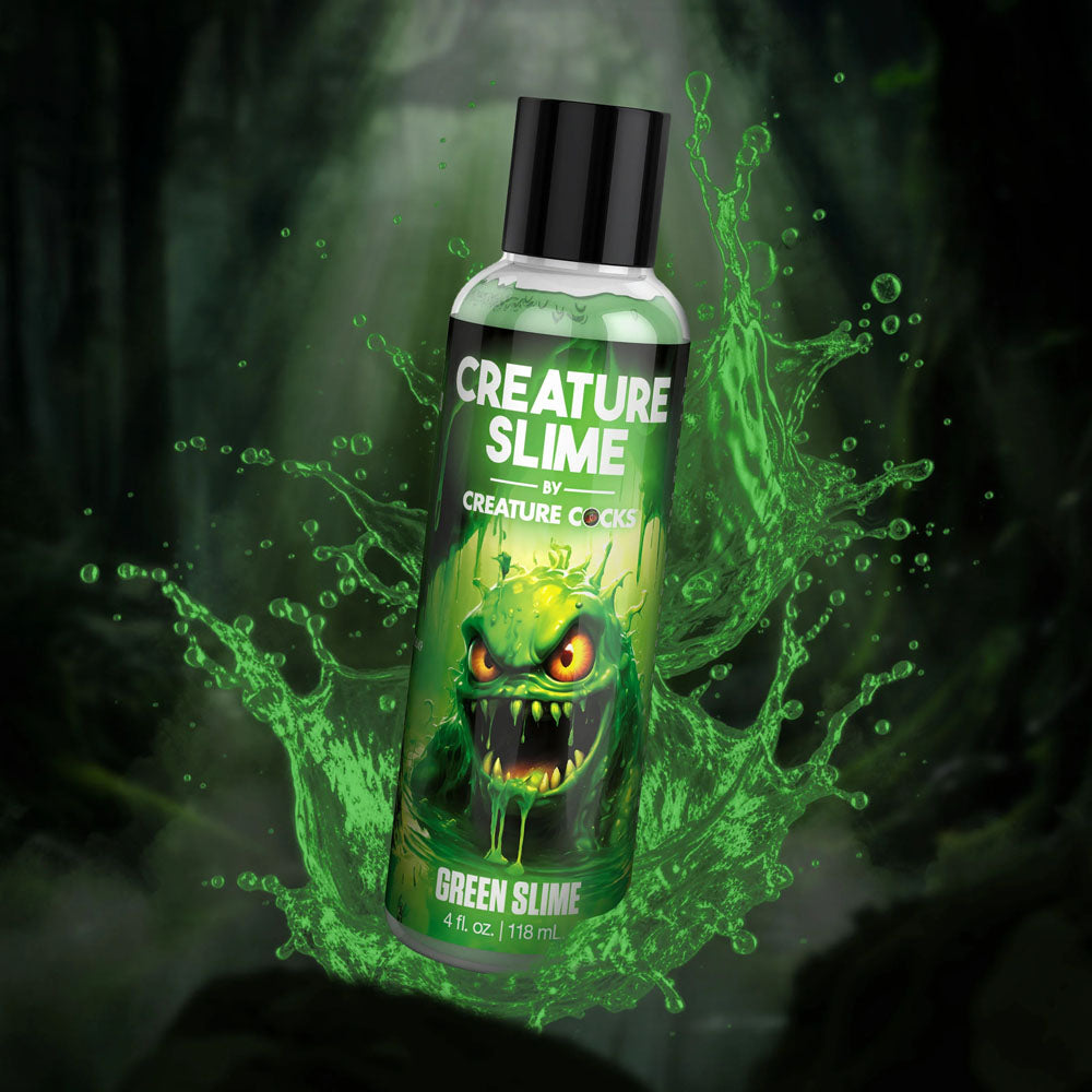 Creature Slime by Creature Cocks - Green Slime - Green Water Based Lubricant - 118 ml Bottle