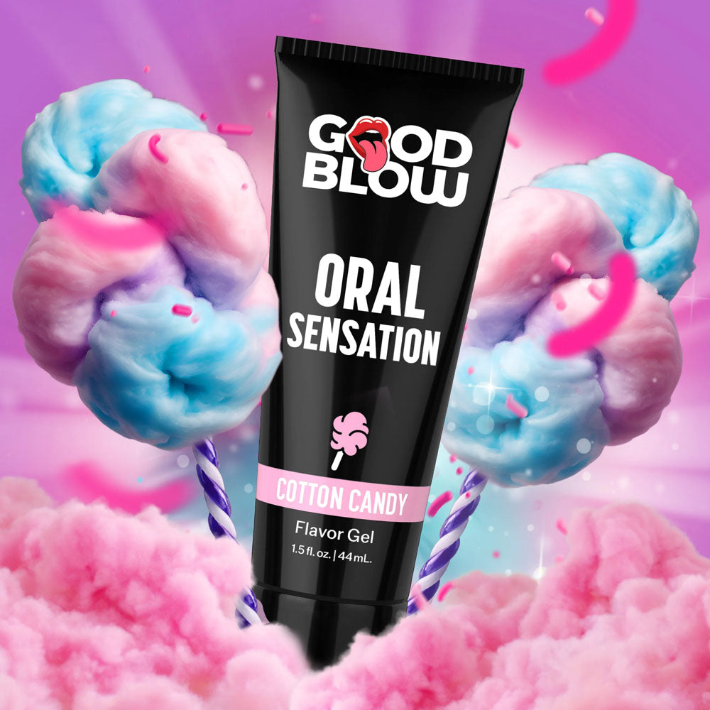 Good Blow Oral Sensation Gel - Cotton Candy - Cotton Candy Flavoured Oral Sex Gel - 44 ml Tube