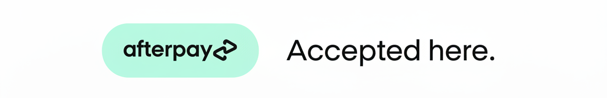Afterpay accepted here logo