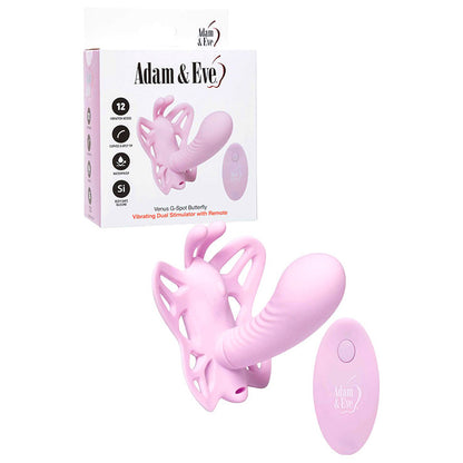 Adam & Eve VENUS G-SPOT BUTTERFLY - Pink USB Rechargeable Wearable Butterfly Vibrator with Remote