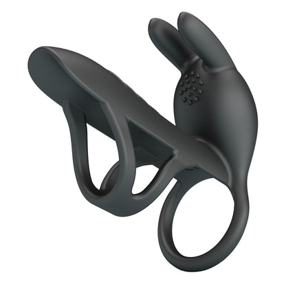 Party Up MARK Vibrating Penis Sleeve - Black USB Rechargeable Vibrating Cock Sleeve