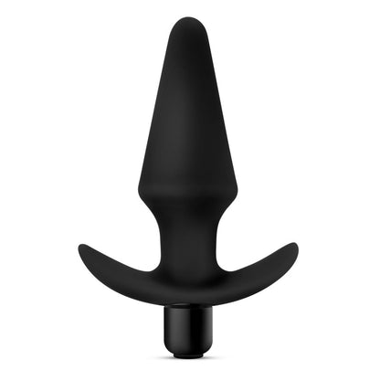 Anal Adventures Platinum Vibrating Plug - Black 12.7 cm (5'') Vibrating Butt Plug