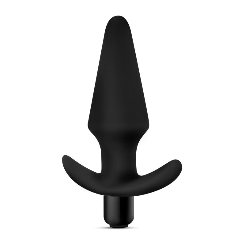 Anal Adventures Platinum Vibrating Plug - Black 12.7 cm (5'') Vibrating Butt Plug