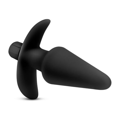 Anal Adventures Platinum Vibrating Plug - Black 12.7 cm (5'') Vibrating Butt Plug