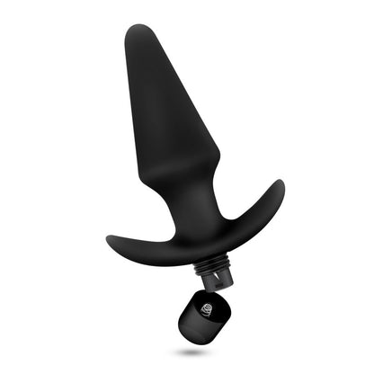 Anal Adventures Platinum Vibrating Plug - Black 12.7 cm (5'') Vibrating Butt Plug