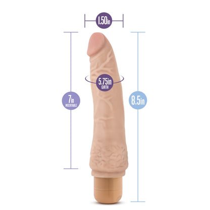 Dr. Skin Cock Vibe 7 - 8.5'' Cock - Flesh 21.6 cm Vibrating Dong