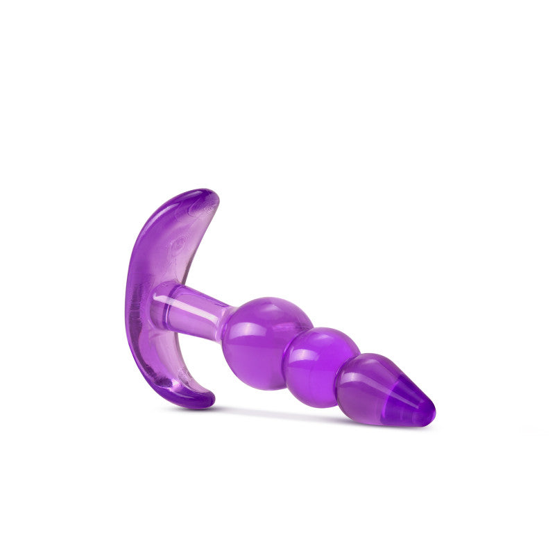 B Yours Triple Bead Anal Plug - Purple 9.5 cm Butt Plug