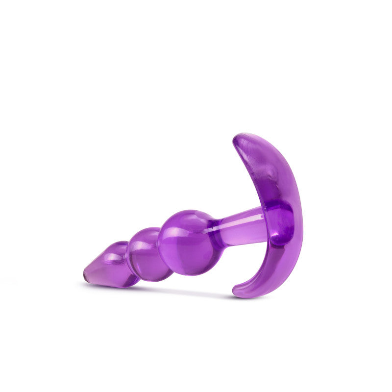 B Yours Triple Bead Anal Plug - Purple 9.5 cm Butt Plug