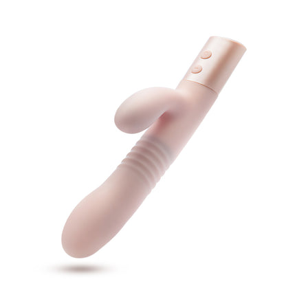 Blush - Fraya - Pink - Pink 24.1 cm USB Rechargeable Thrusting Rabbit Vibrator