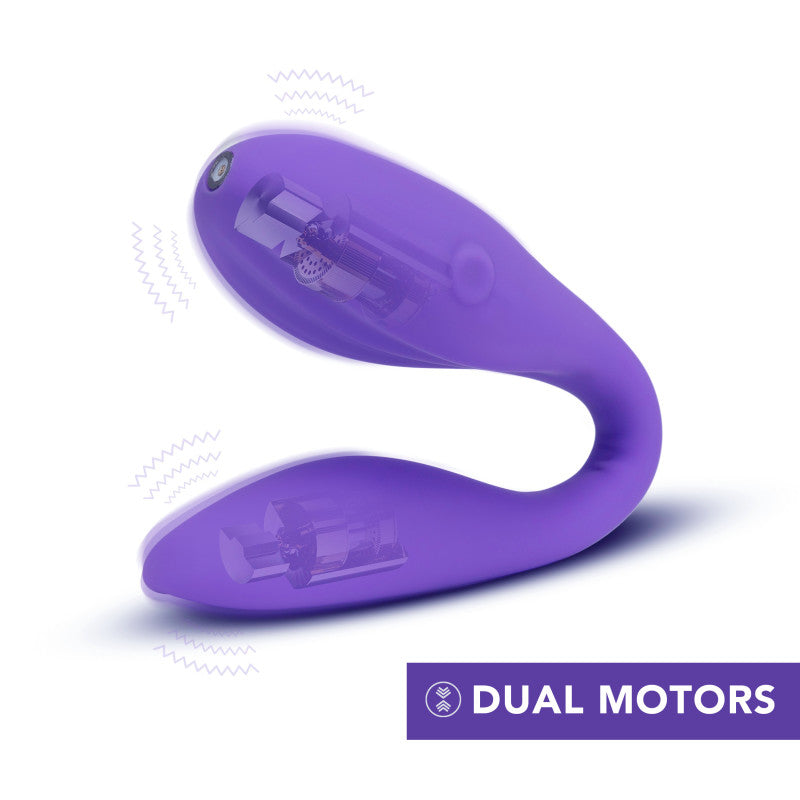 Wellness Duo - Purple - Purple USB Rechargeable Couples Vibrator