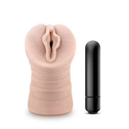 M for Men Ashley - Flesh Vibrating Vagina Stroker