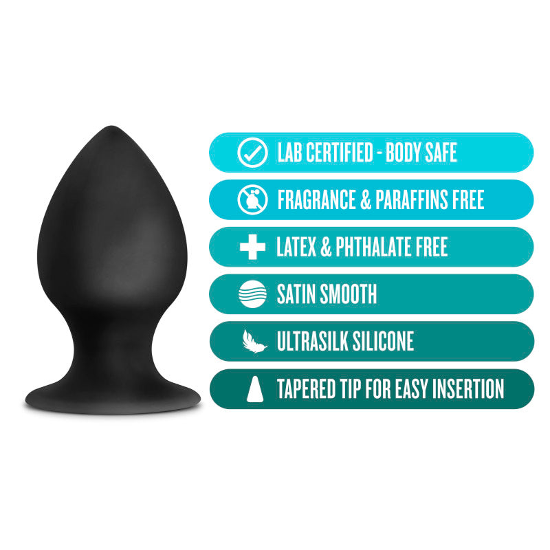 Anal Adventures Platinum Anal Stout Plug - Medium