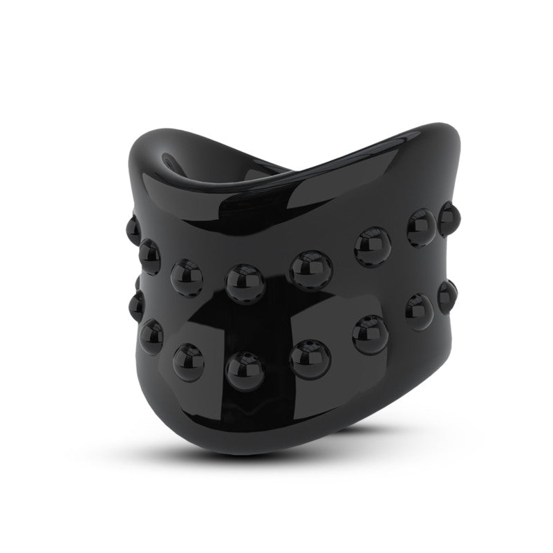 Stay Hard Beef Ball Stretcher X Long - Black Ball Stretcher Ring