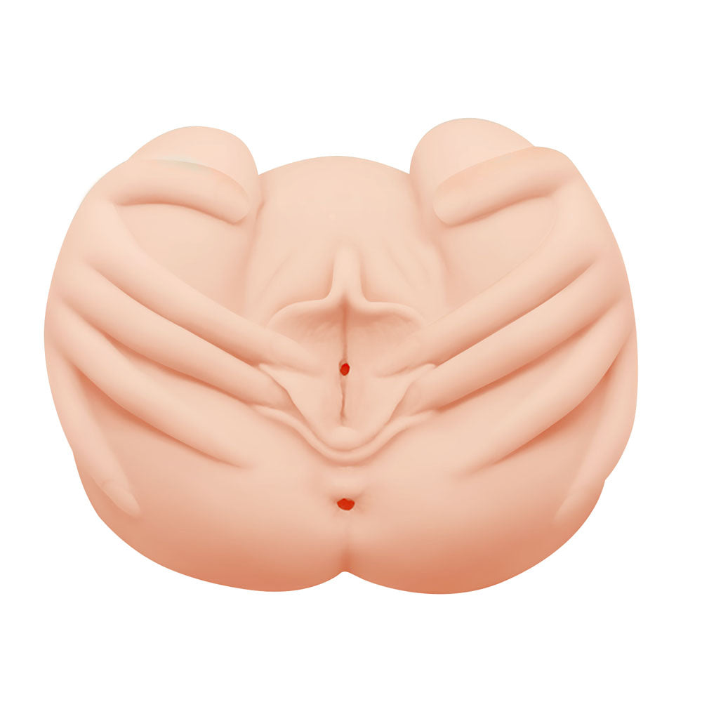 CRAZY BULL Vibrating Spread Torso - Flesh Vibrating Spread Torso Masturbator