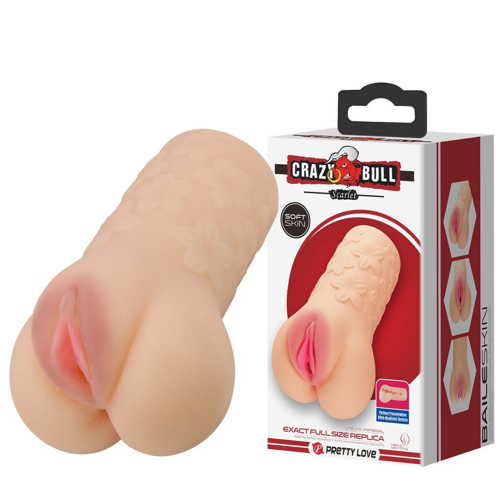 CRAZY BULL SCARLET Vagina Stroker - Flesh Vagina Stroker