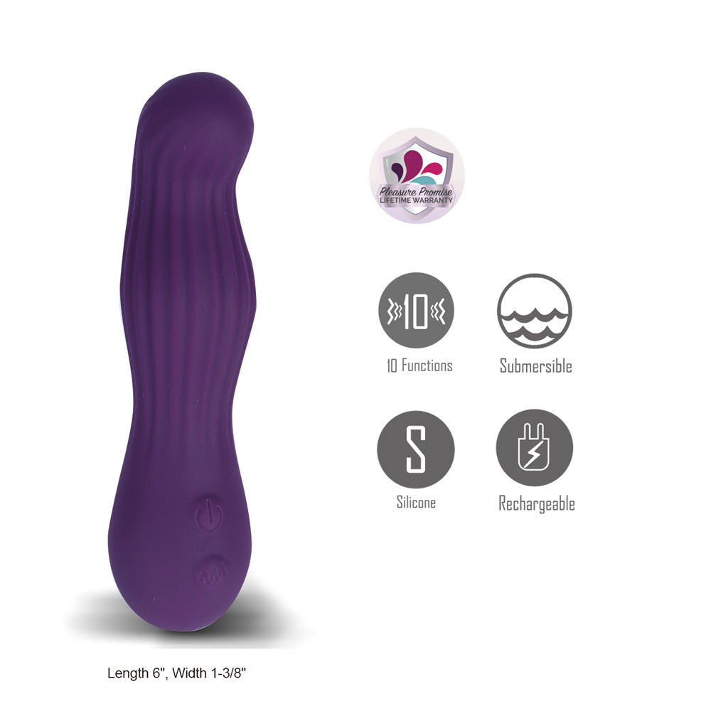 Maia MESA - Purple 15.2 cm USB Rechargeable Vibrator