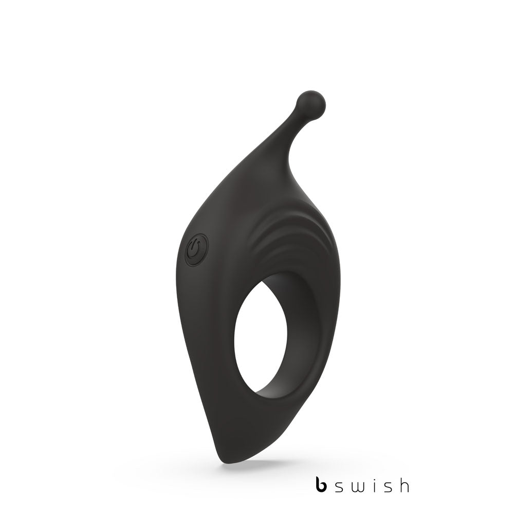 BCharmed Rhythm Infinite Deluxe - Black - Black USB Rechargeable Vibrating Cock Ring