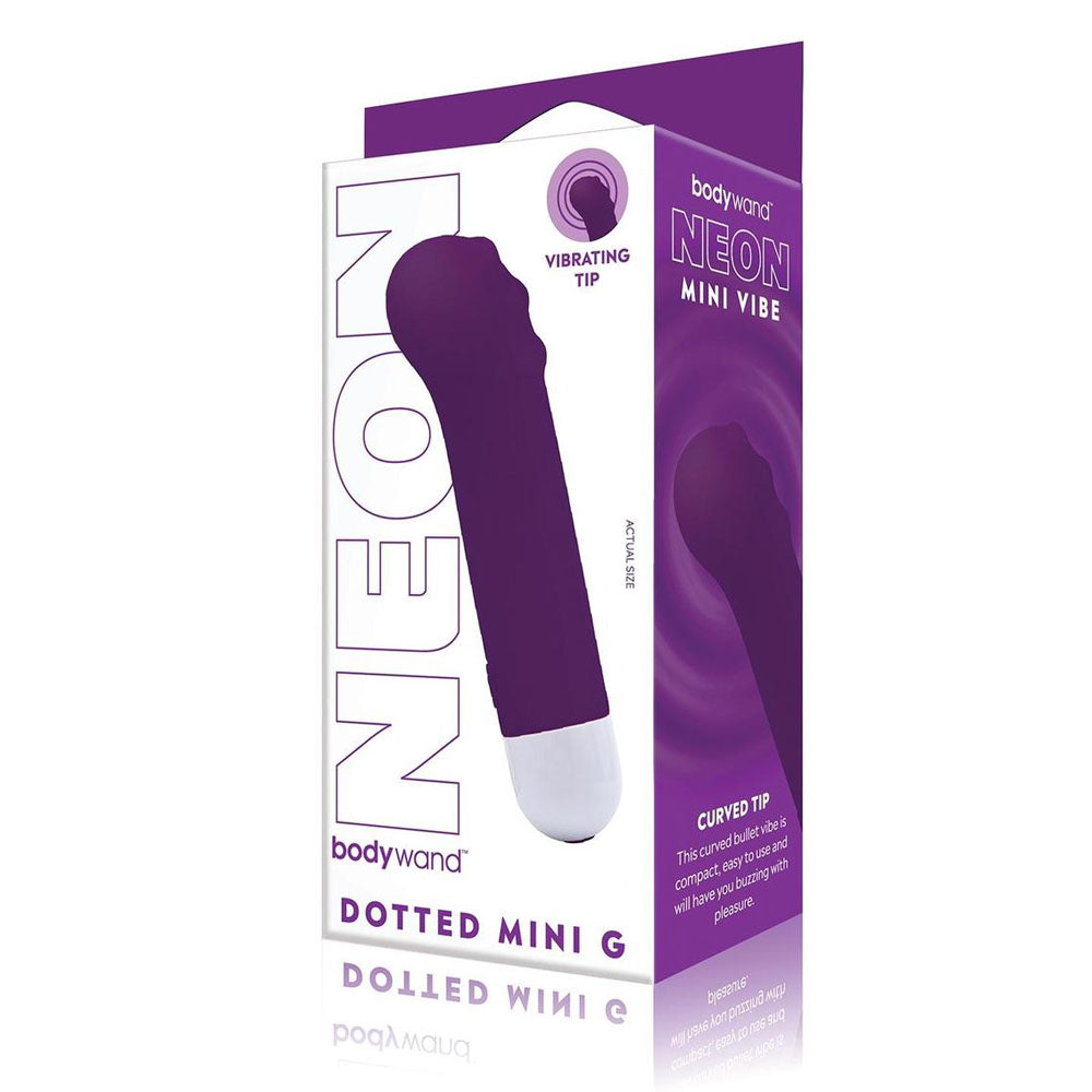 Bodywand Neon Dotted Mini G - Neon Purple