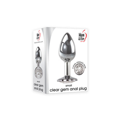 Adam & Eve Clear Gem Anal Plug - Small