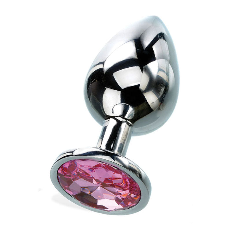 Adam & Eve Pink Gem Anal Plug - Medium