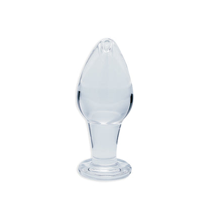 Clarity - Utopian Bud - Clear 8.9 cm Glass Butt Plug