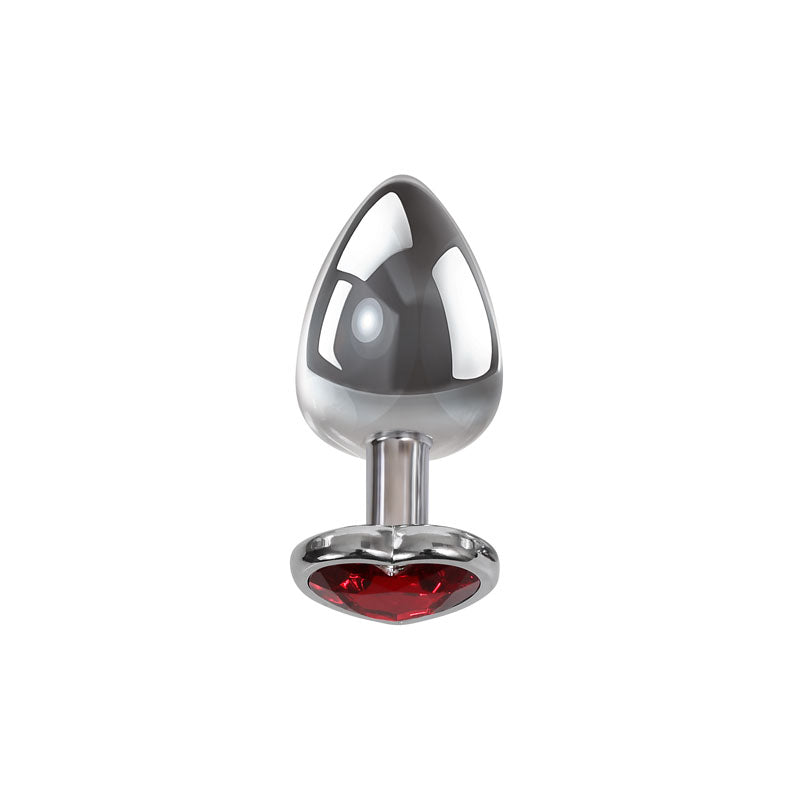 Adam & Eve Red Heart Gen Anal Plug - Large