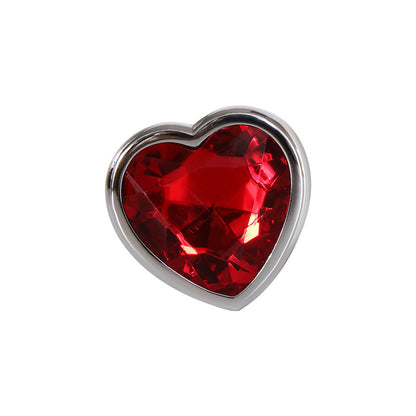 Adam & Eve Red Heart Gen Anal Plug - Large