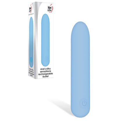 Adam & Eve Eve's Silky Sensations Rechargeable Bullet - Blue 9.4 cm USB Rechargeable Bullet