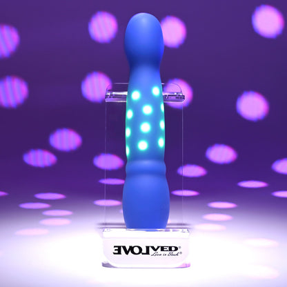 Evolved DISCO DIVA - Blue 20.9 cm USB Rechargeable Light Up Vibrator