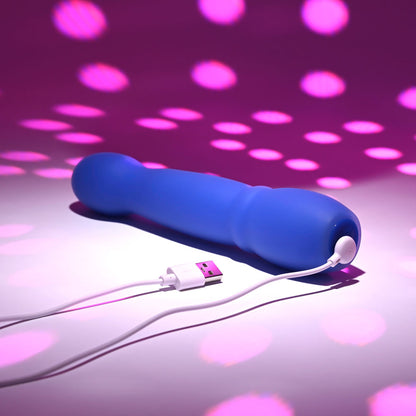 Evolved DISCO DIVA - Blue 20.9 cm USB Rechargeable Light Up Vibrator
