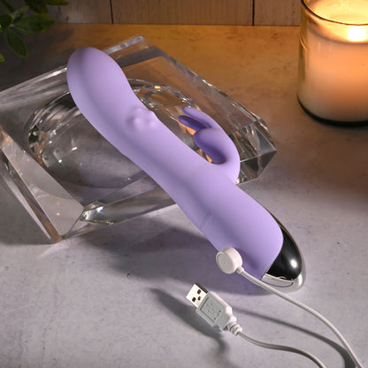 Evolved SPINDERELLA - Purple USB Rechargeable Rabbit Vibrator